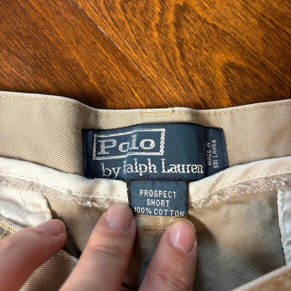 Polo Ralph Lauren Men's Size 32 Shorts Chino 9" Tan Khaki - Picture 2 of 6